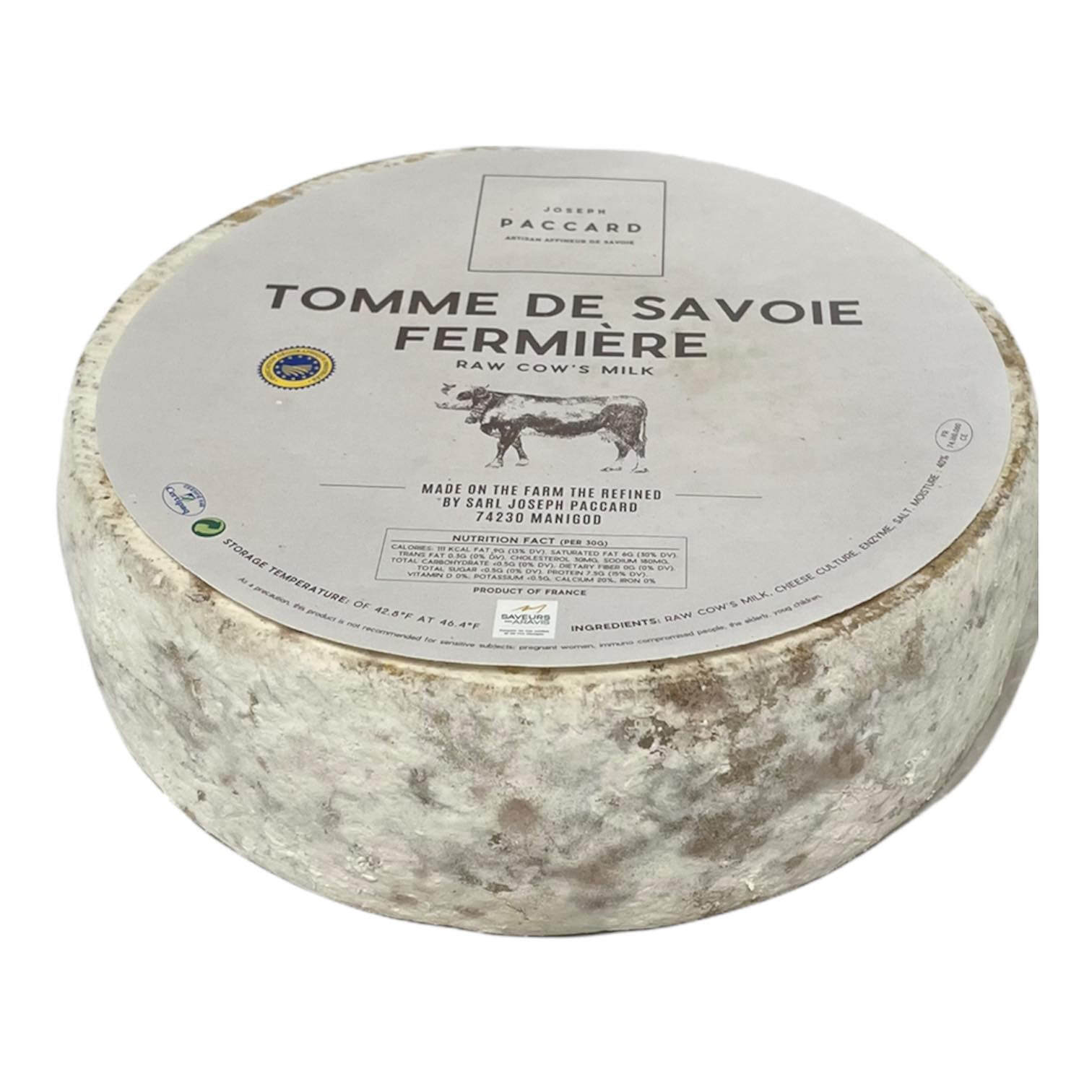 🇫🇷 Tomme de Savoie (Raw Cow's by Paccard 🐄, 8 oz | FRENCHERY
